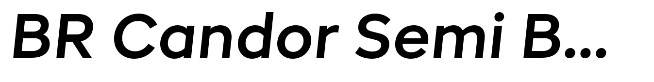 BR Candor Semi Bold Italic